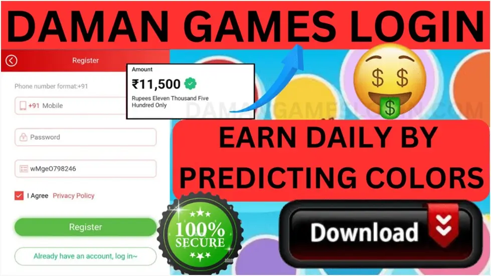 Daman Games login